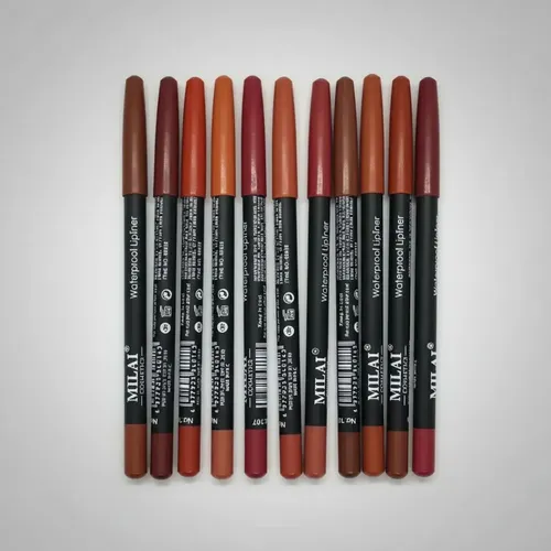 Pack Lapices Lipliner Delineador De Labios Waterproof Milai 1 Pack X12_milai