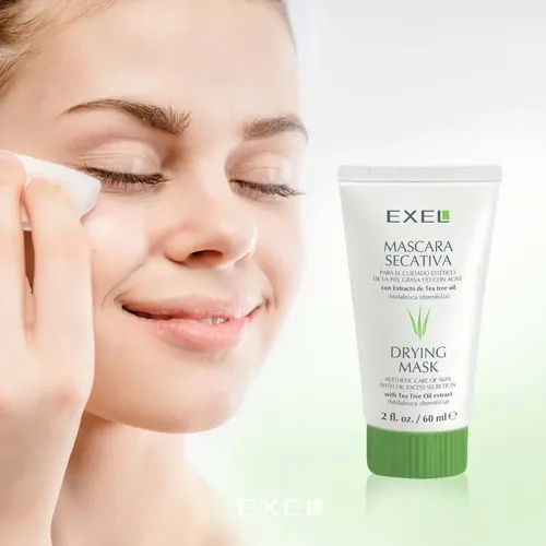 Mascara Secativa P/ Pieles Grasas Acneicas Tea Tree Oil Exel