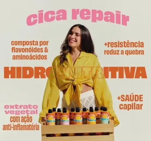 Leave In Pre Sol Proteina Ela E Carioca 500gr Lola Cosmetics