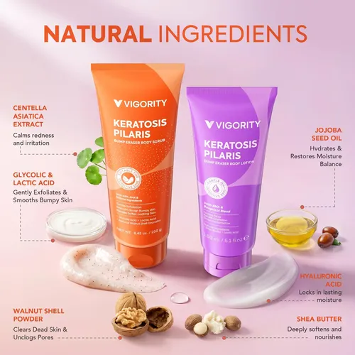 Exfoliante Corporal Y Loción Vigority Kp 250g+150ml Aha/