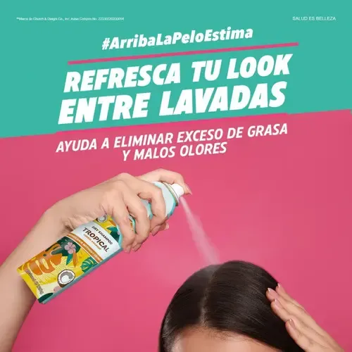 Shampoo En Seco Batiste Aerosol Aroma Tropical Kit 6 Pz