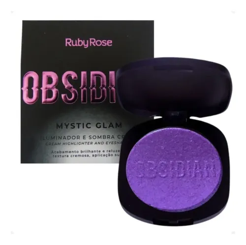Iluminador En Polvo Obsidian Ruby Rose Mystic Glam Tonos