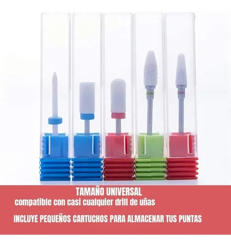 Juego Brocas Uñas Lima Pulidor Drill Cerámica Fresa