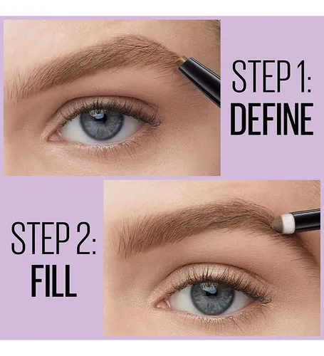 Lápiz Y Polvo Para Cejas Maybelline 2-en-1 Marrón Suave