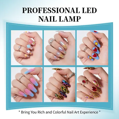 Lámpara Led Blanca Uv Secado Rápido Gel Manicura