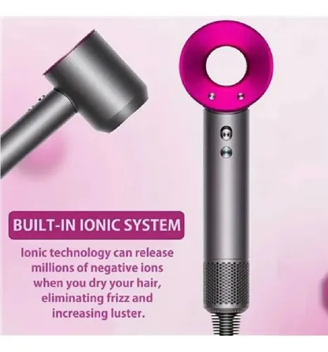 Secador De Pelo Profesional 2400w Koryn F/c 3 Velocidades Rosa