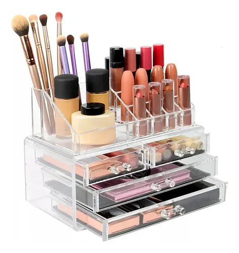 Organizador Acrílico De Maquillajes Y Cosmeticos Con Cajones