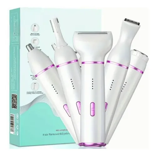Depiladora Facial Corporal 5 En 1 Eléctrica Recargable Usb