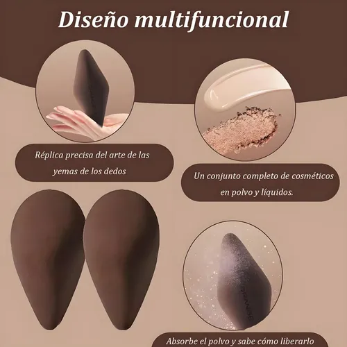 Esponja Para Maquillaje 2 Piezas, Facetas Beauty Blender