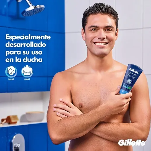 Crema De Afeitar Gillette Cara Y Cuerpo Con Aloe Vera 150 Ml