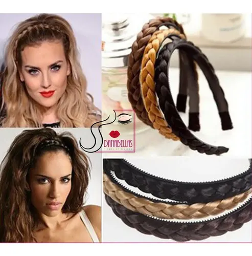 Extensiones Vincha Trenza Diadema Kanekalon Ideal Peinados