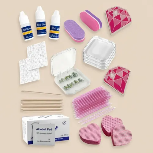 Set Kit Para Uñas Press On Packaging De Uñas