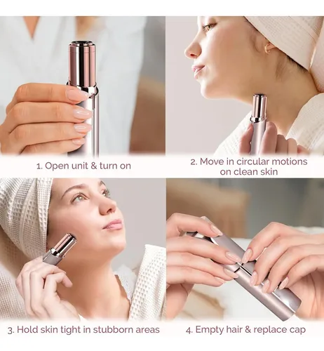 Depiladora Facial Eléctrica Para Mujer, Tamaño Compacto