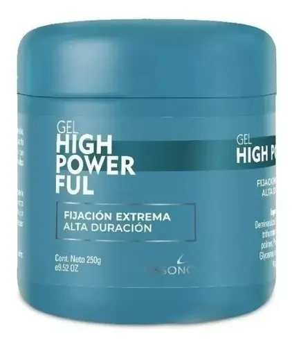 Gel Extra Fijacion Para Peinar Cabello Hi Power Ful X250gr