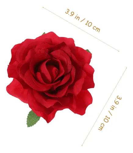 12 Piezas Pinza De Pelo Con Rosas Florales Para Novia