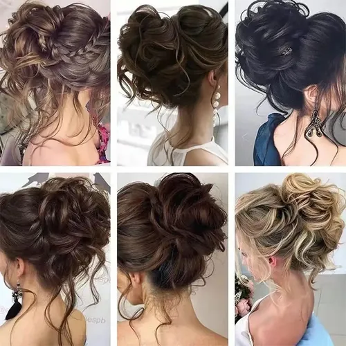Cxre Moño Postizo Con Clip Garra, Extensión De Cabello Ce