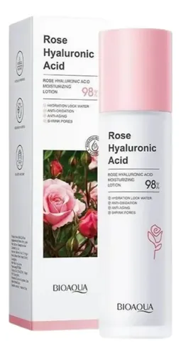 Loción Facial Hidratante Rose Ácido Hialurónico 98%