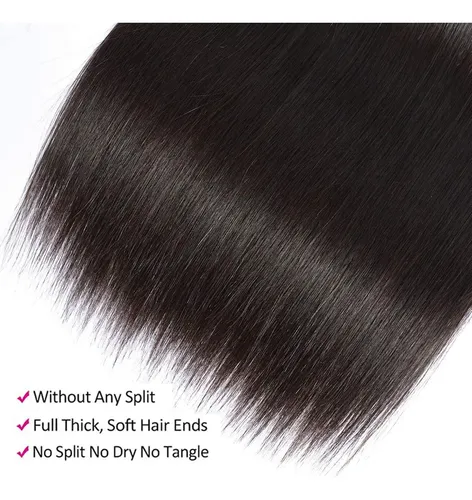 Hair Bundles Wowqueen Brazilian Lacio, 10 A 30-40 Cm, 3 Paqu