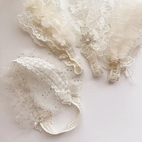 Diadema De Malla De Encaje Lolita Para Niñas, Ideal Para