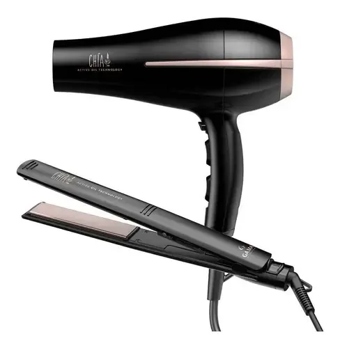 Combo Planchita GaMa Elegance Bora 230°c + Secador Chia Gama 2200w