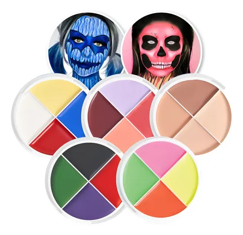 Paletas Maquillaje Cremoso Artístico Bella Dersina Pack X5