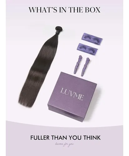 Paquete De Cabello Humano Luvme 18 Plg Lacio Virgen