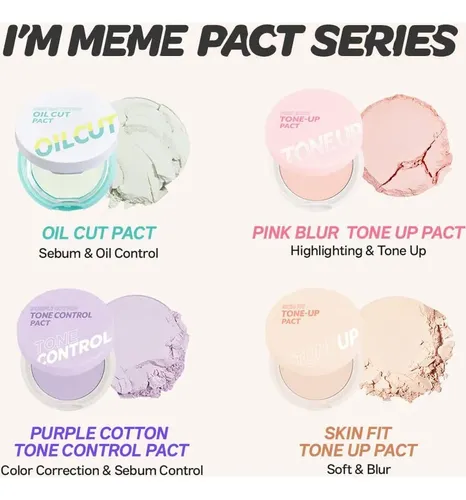 Polvo Compacto Fijo De Control De Grasa I’m Meme 10 G