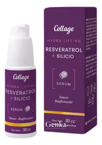 Serum Resveratrol + Silicio Antioxidante Elastic Uva Collage Momento De Aplicación Día/noche Tipo De Piel Todo Tipo De Piel