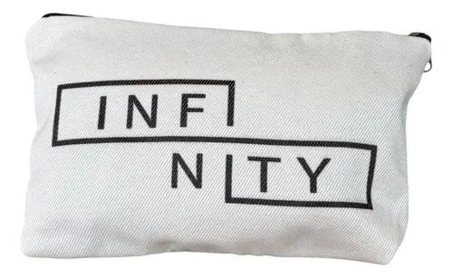 Neceser De Lona Estampada 21×14 Organizador Viaje Maquillaje Infinity