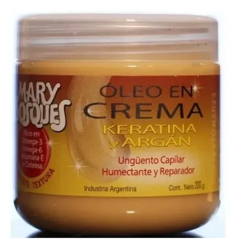 Mary Bosques Oleo En Crema X 200g Keratina Y Argan