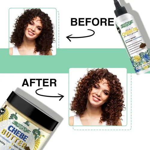 Set Para El Crecimiento Del Cabello Wozutunt Chebe Oil & But