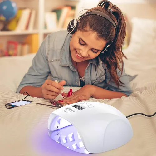 Lámpara Uv Led 150w Para Uñas Con Sensor Y 4 Tiempos