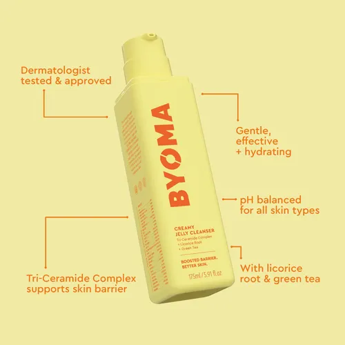 Limpiador Facial Byoma Creamy Jelly Con Triceramida 175 Ml