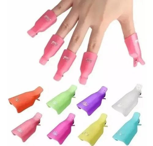 10 Broches Removedor Uñas Esculpidas Esmalte Semipermanentes