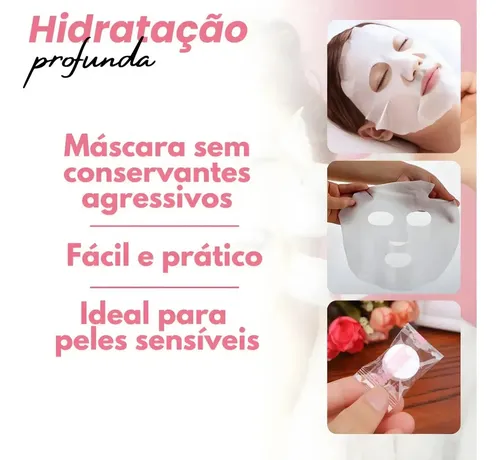 Mascarilla Facial Comprimida Desechable Para Skincare X50 Todo Tipo De Piel