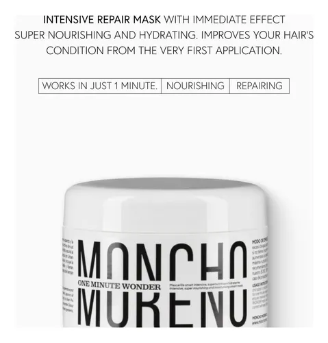 Mascarilla Capilar Moncho Moreno 240ml Reparadora E Hidrata