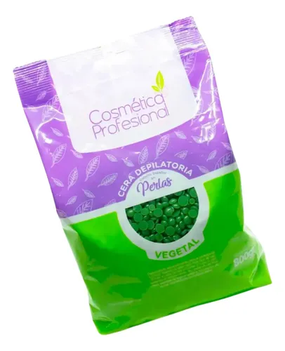 Cera Depilatoria En Perlas Vegetal 800g Cosmética Prof X 3u