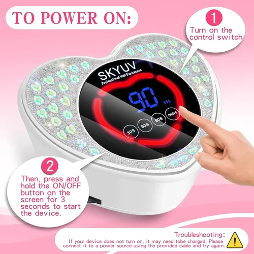 Lámpara Uv Led Recargable Secado Rápido Para Uñas