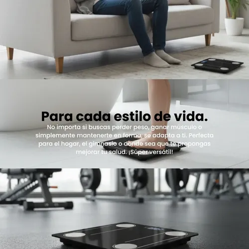 Balanza Personal Bioimpedancia Bluetooth 180kg Inteligente