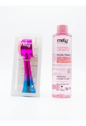 Kit Limpieza Facial Mely Cepillo + Tónico 200 Ml