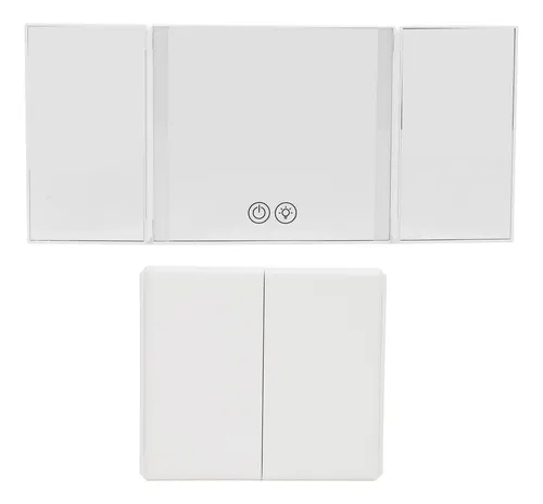 Espejo De Tocador Con Visera Plegable Para Coche, Triple Pliegue, Sol Plegable