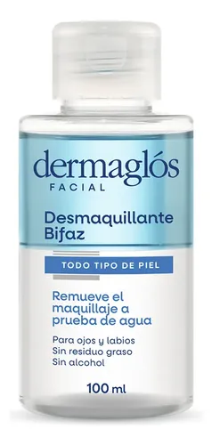 Dermaglós Facial Desmaquillante Bifaz De Ojos Limpiador