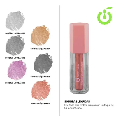 Sombras De Ojos Cherimoya Eyeshadow, Acabado Profesional Y01