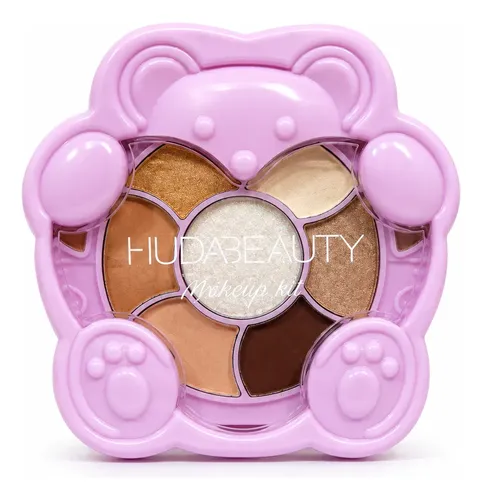 Huda Beauty Paleta Sombra Glitter Rubor Iluminador Lip Gloss