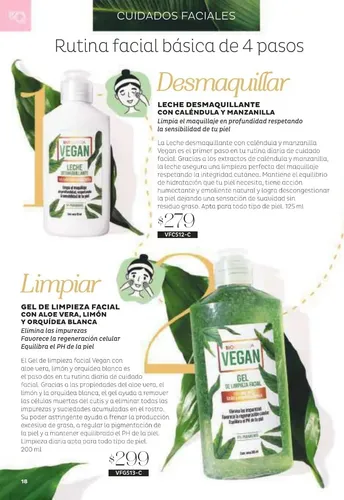 Limpieza Facial Vegana Desmaquillante Gel Limpieza Tonico