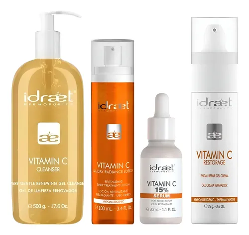 Rutina Completa Skincare Mejora Manchas Vitamina C Idraet