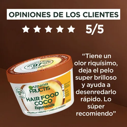 Mascarilla Fructis Hair Food Coco 350ml