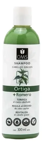 Shampoo Oms Cabellos Grasos Ortiga+romero 300ml Revitaliza