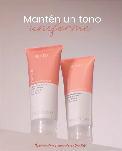 Crema Para Manos Cuello Y Escote Seytú Anti Manchas Hidrata