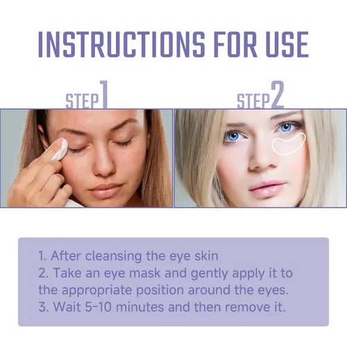 Máscara De Ojos Con Colágeno Ouhoe Fácil De Almacenar Para R Todo Tipo De Piel